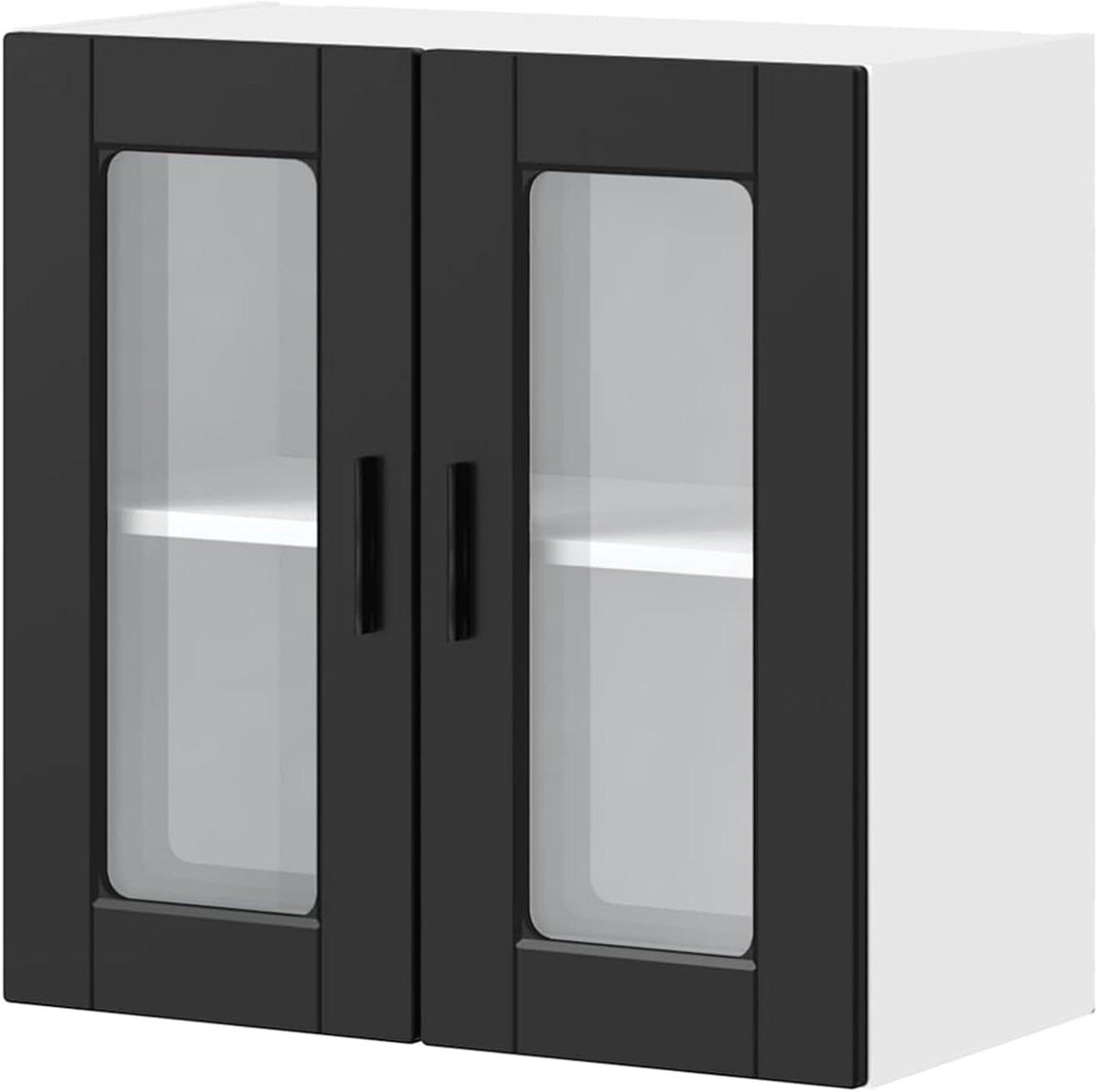 Keukenkast met glazen deur - Wandkast keuken bovenkast - Keuken organiseren - Ruime opbergruimte