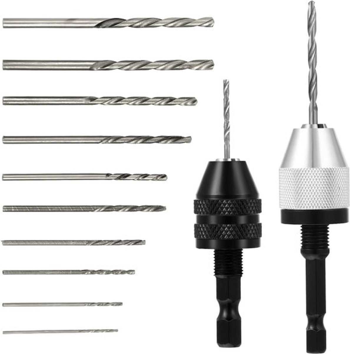 Chuck Adapter - 10 Pcs Boor - 1/4 Inch Hex Shank - Chuck Snelle Verandering Converter - Verlenging Schroevendraaier - Boor Adapter voor Impact Boor Gereedschappen