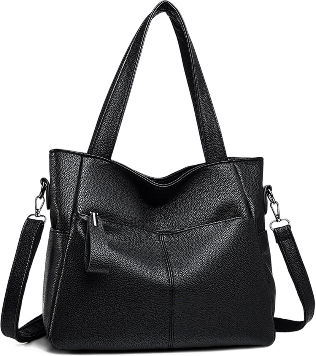 Vrouwen Shopper Bag Medium - Elegante PU Leren Handtas - Verstelbare Schoudertas - Praktisch voor Elke Dag - SnelShoppen