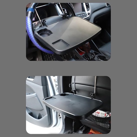 Autotafel Opvouwbaar - Reistafel Auto - Eten Schrijven - Ruime Werkplek - 35 cm - Meerkleurig — afbeelding 5