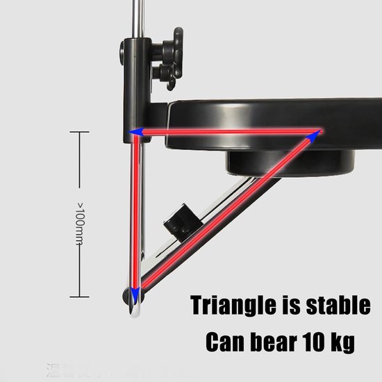 Autotafel Opvouwbaar - Reistafel Auto - Eten Schrijven - Ruime Werkplek - 35 cm - Meerkleurig — afbeelding 3