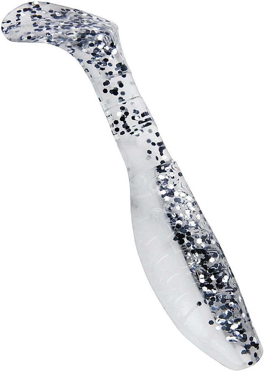 Rubberen Vissen - Kunstaas Zacht Aas - Roofvissen Vangen - Scherpe Schepstaart - 10 stuks 75 cm - Zilver Wit