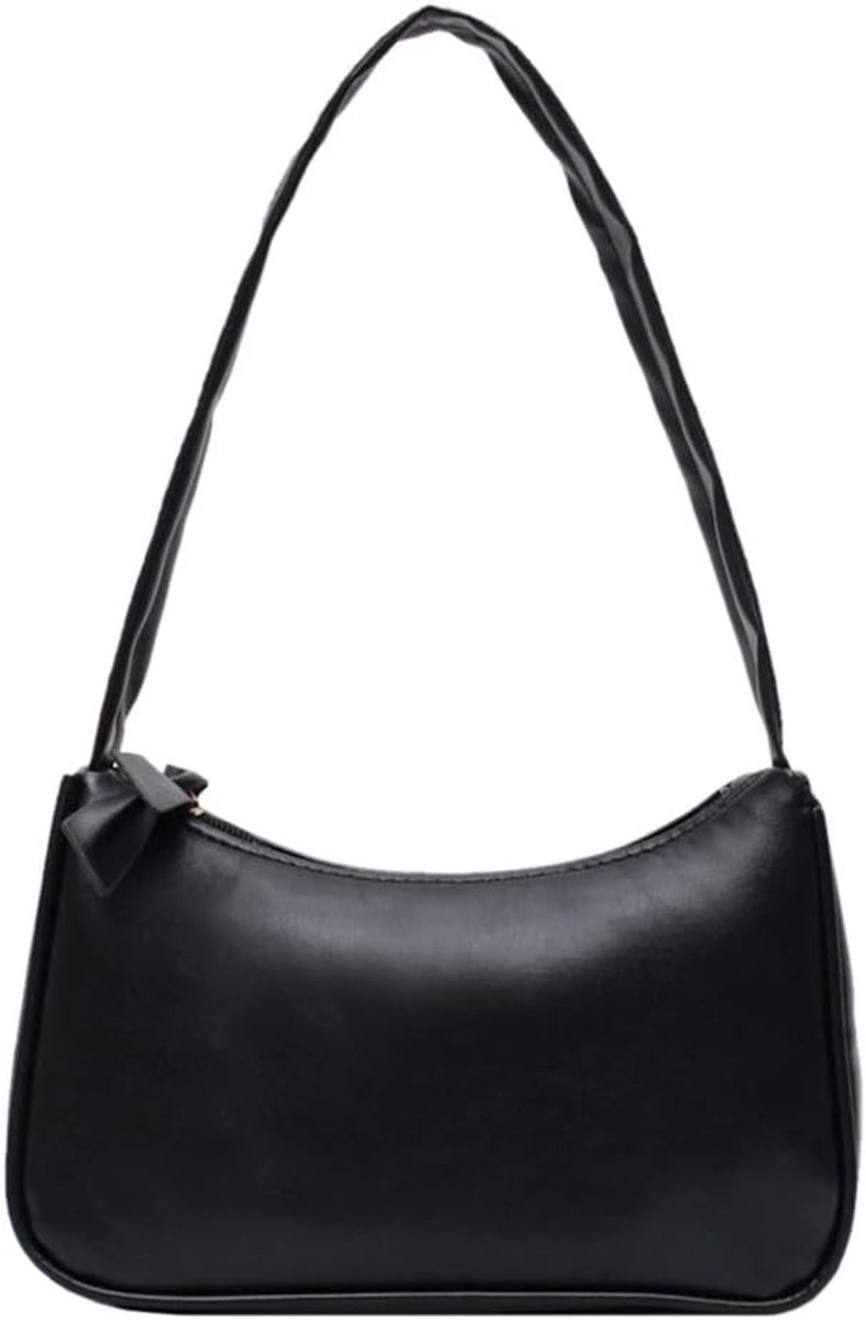 Dameshandtassen Retro Onderarmtas - PU Leren Schoudertas - Strik Handtas - Ideaal voor Dagelijks Gebruik - ShopVlot