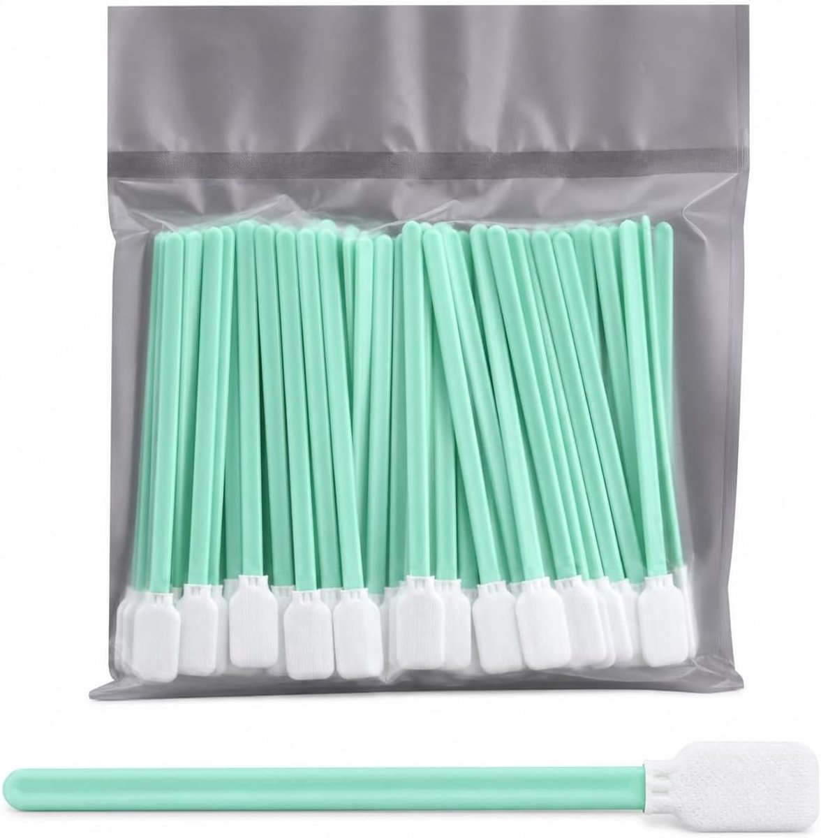Schoonmaaksticks 100 stuks - Foam reinigingsstaafjes - Ideaal voor camera en printer - ShopVlot
