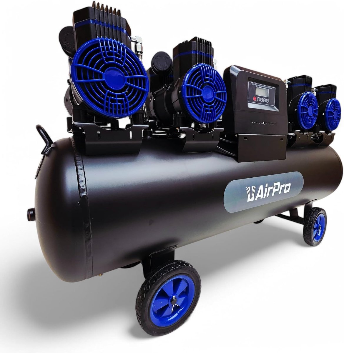 Luchtcompressor 120 Liter - Laag Geluid 75 dB - Onderhoudsvrij - Ideaal voor Klusprojecten - ShopVlot