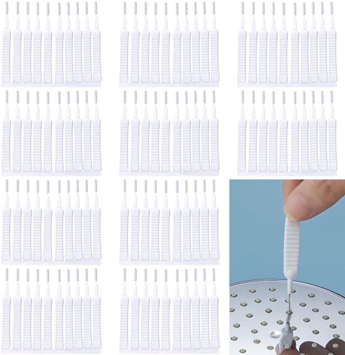 Schoonmaakborstels 100 Stuks - Kleine Borstels - Antiklevering - Voor Grondige Reinigen - ShopVlot