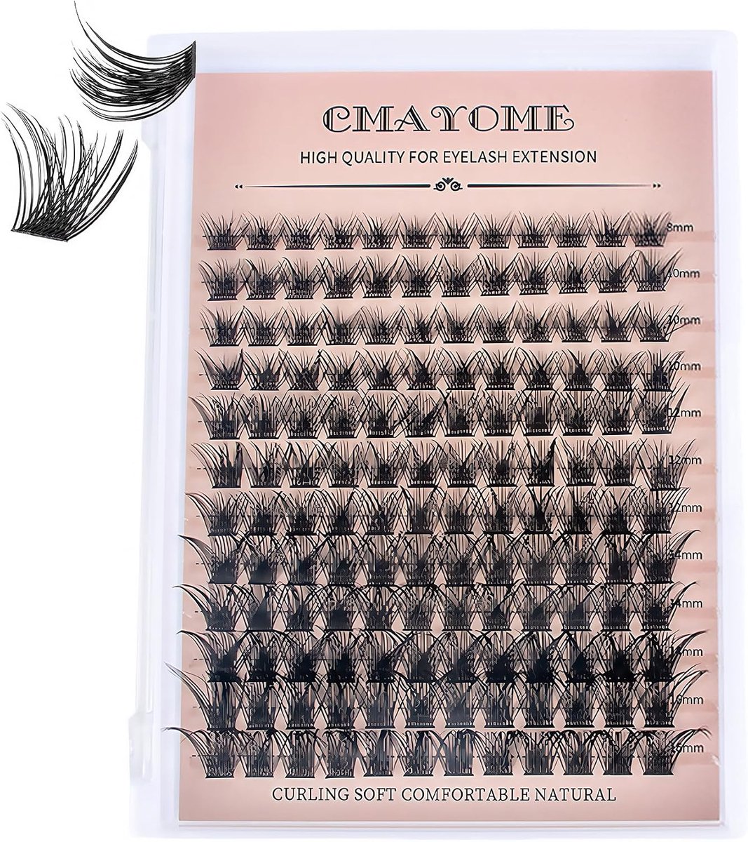 Cluster wimpers 144 stuks - C-Curl synthetisch - individuele fluffy wimpers - voor een prachtige look - ShopVlot