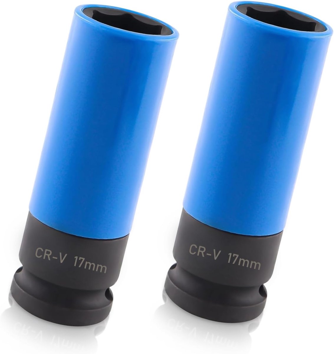 Impactmoersleutel 1/2 Inch - 17-delig set - Blauw - Bescherming voor velgen bij wielen verwisselen - ShopVlot