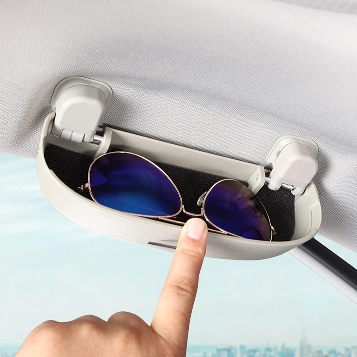 Zonnebrilhouder auto - multifunctionele brillen organizer - geschikt voor Toyota C-HR/RAV4/Corolla - ShopVlot