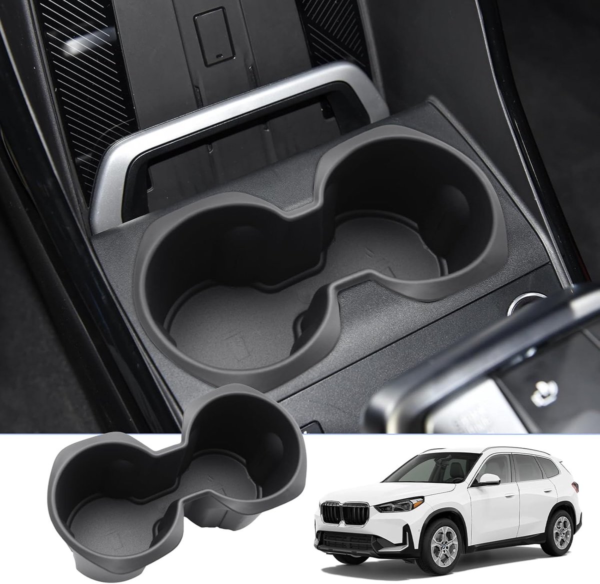 Center console voor BMW X1 U11 2023 2024 - water- en fleshouder - opslagbox - perfecte pasvorm - ShopVlot