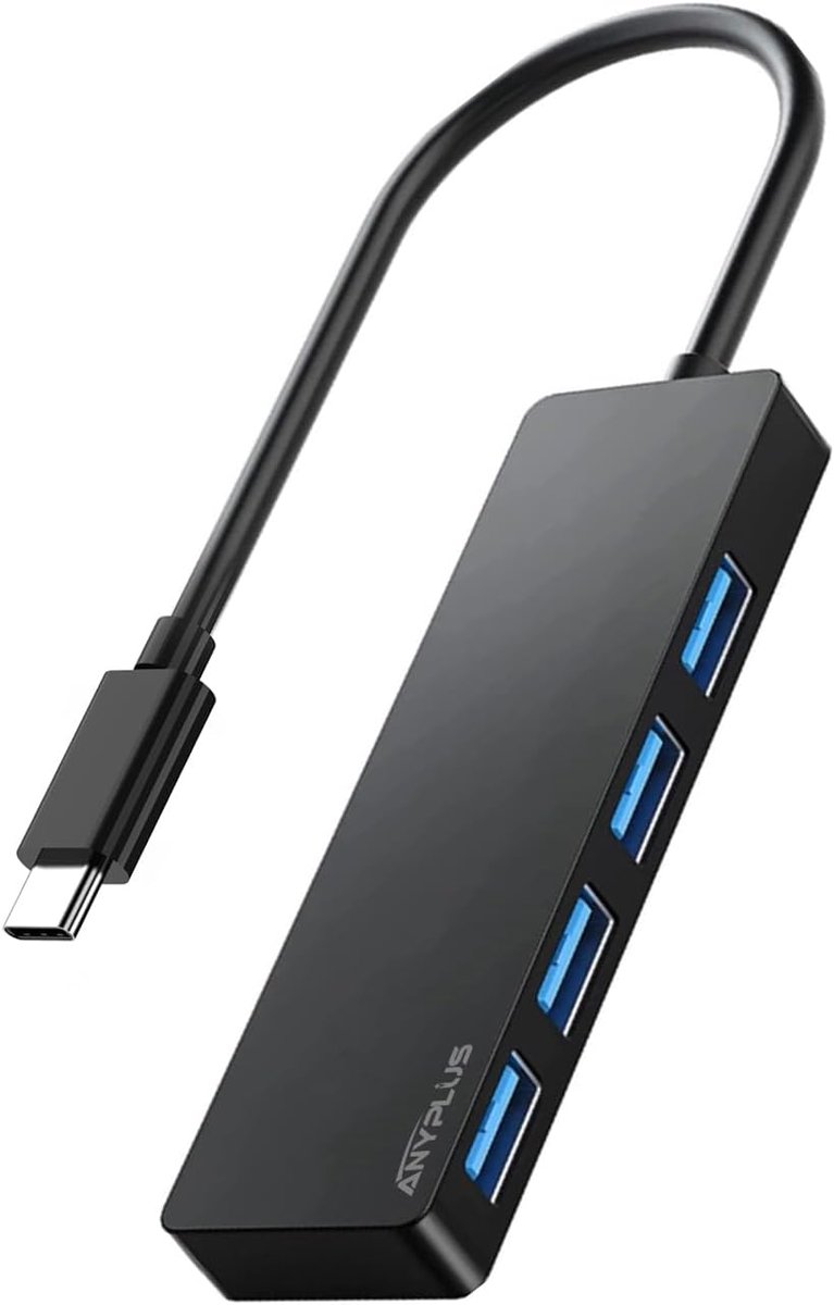 USB C hub - 4 poorten - Aluminium - Ideaal voor laptopgebruik - ShopVlot