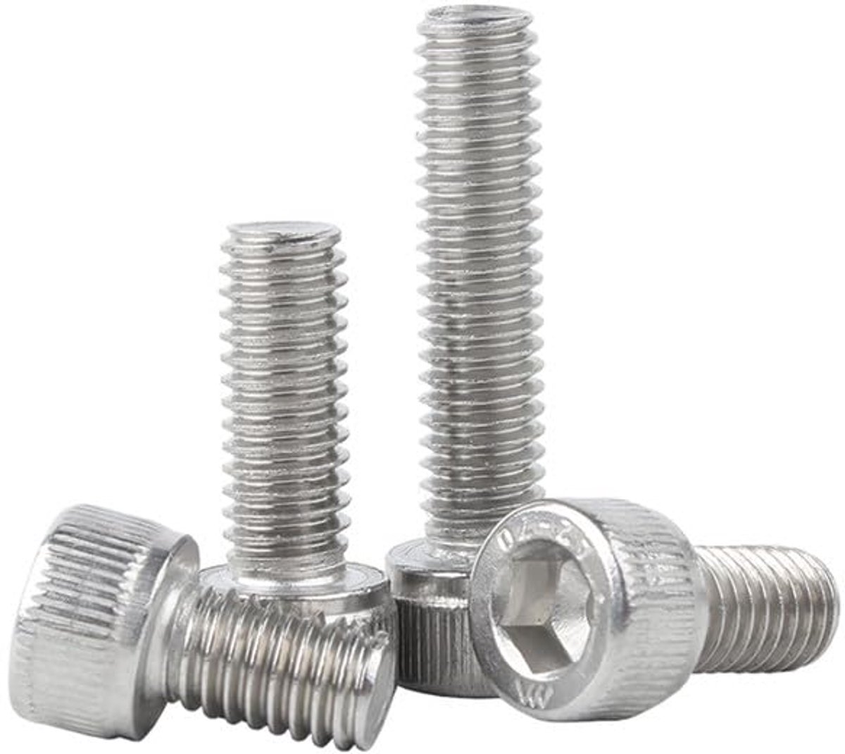 X 15mm 50 Pcs Interne zeskant Cilinderkop Bouten Roestvrij staal 304 Kopje kop Schroeven Machine Bouten Bevestigingen