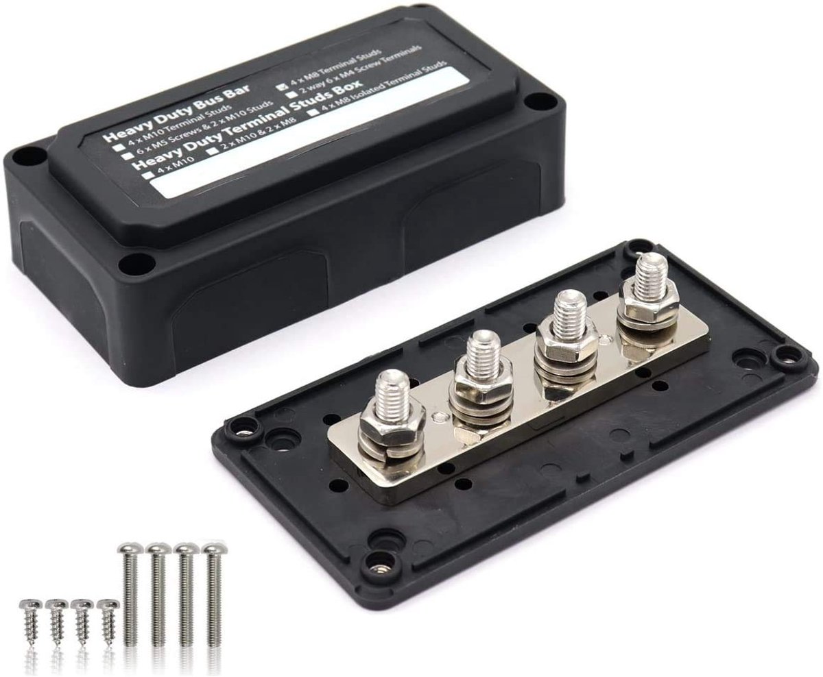 300 A BusBar Box - stroomverdelingsblok voor high-performance modules met 4 x M8-aansluitbouten