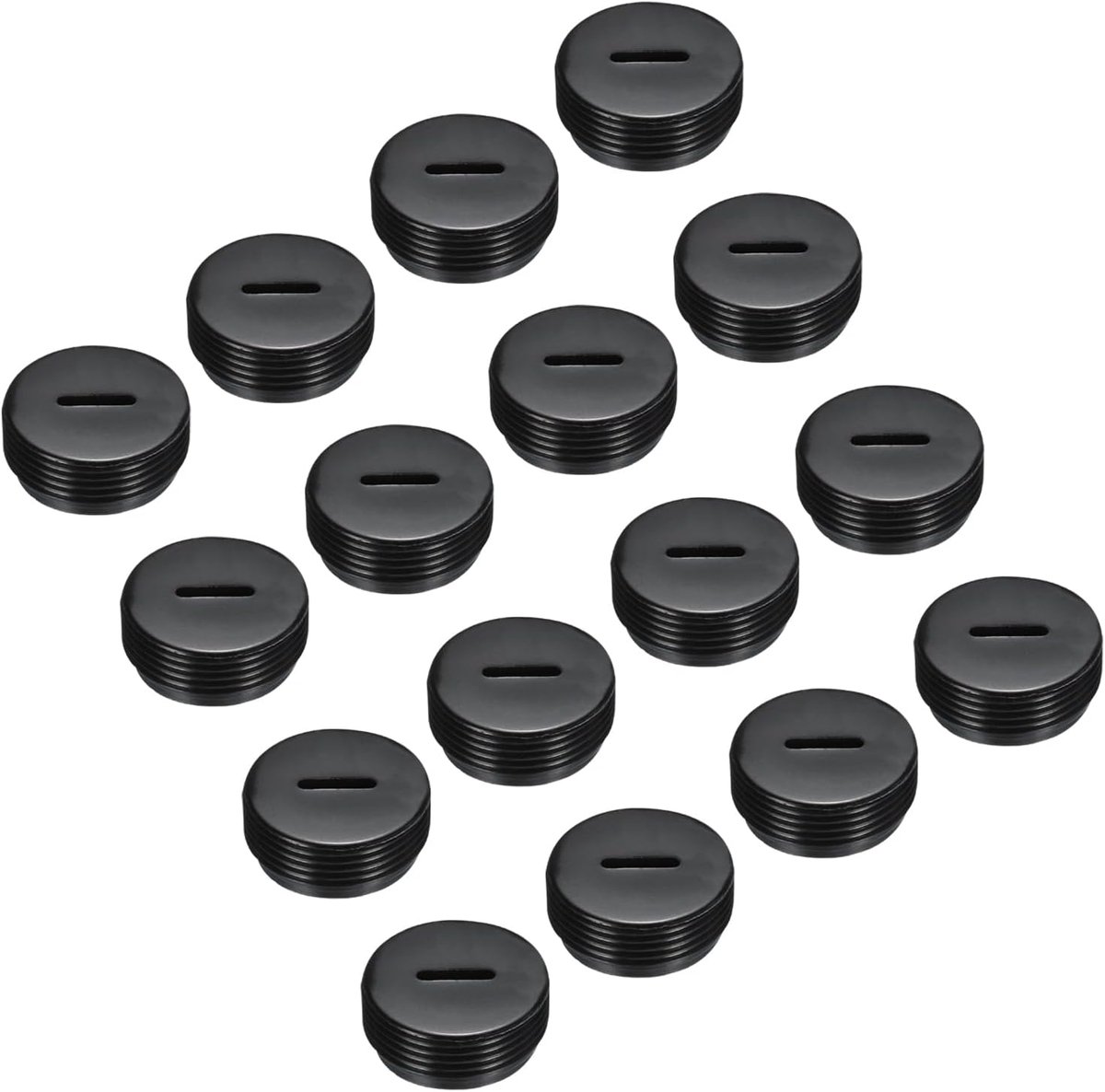 Kapborstelhouder van carbon, motor, elektrische borstel, afdekking van kunststof, schroefdraad, zwart, 18 mm, OD-verpakking met 16 stuks