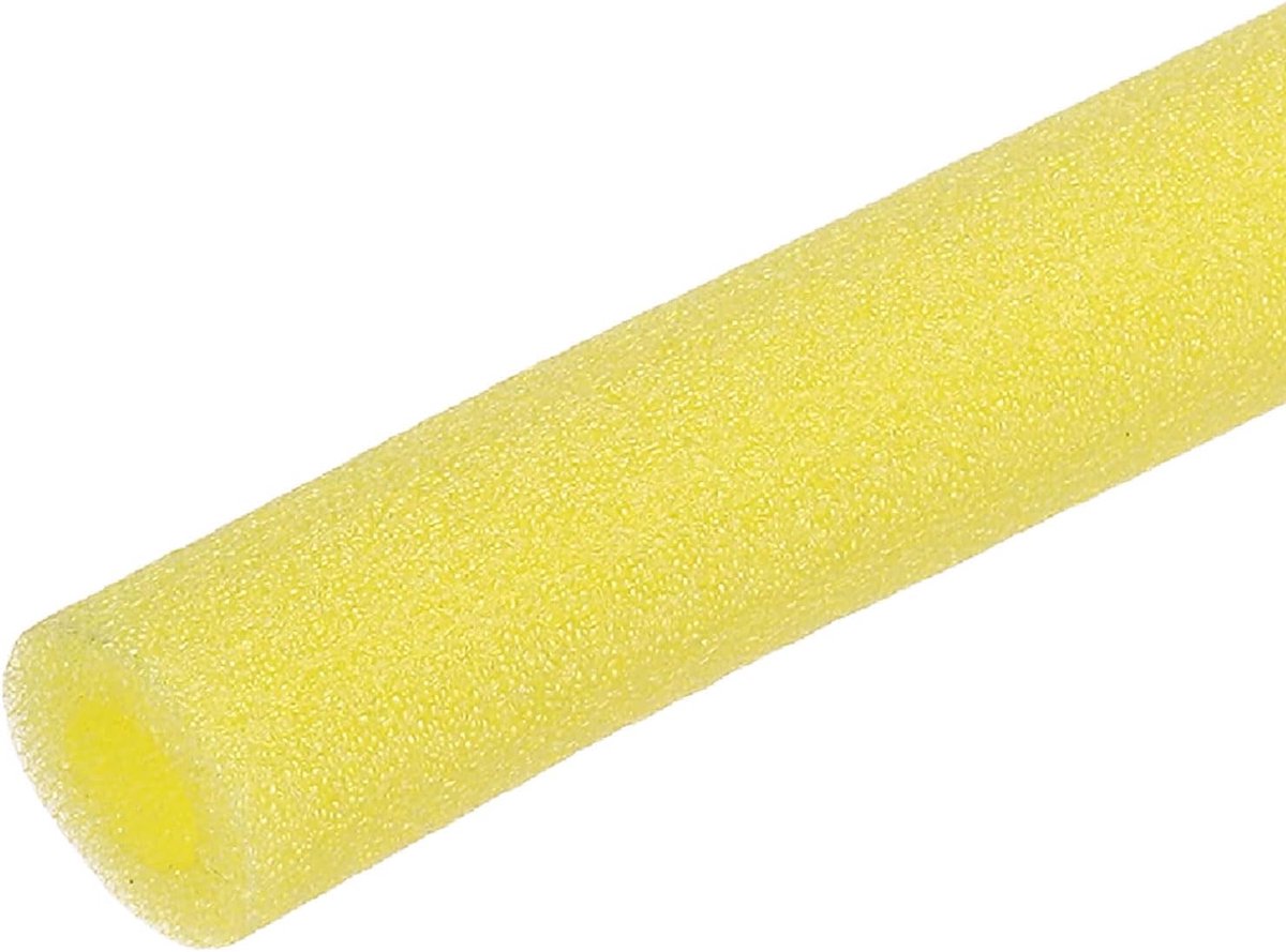Buisisolatie schuim 1 m, Ø 10 mm, 5 mm dikke isolatie, buis schuimslang voor verwarming, sanitair, verwarmingsbuis, koperen buis (geel)