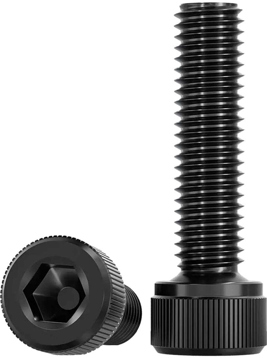 Cilinderkopschroeven met binnenzeskant Drenky 20 stuks, M6 x 25 mm, 304 roestvrij staal zwart oxide cilinderkopschroeven volledige schroefdraad
