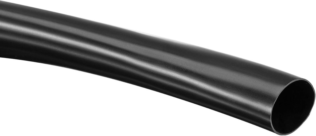 Zwarte pvc-buis, kabelboomslang, 16 mm ID, huls voor draadmantel, draadbescherming