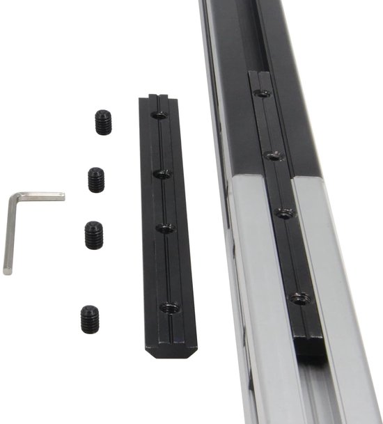 Rechte connector 7,1 inch joint bracket met M6 schroef voor 0,31" slot 3030 serie aluminium extrusie profiel, 4 stuks/verpakking — afbeelding 2