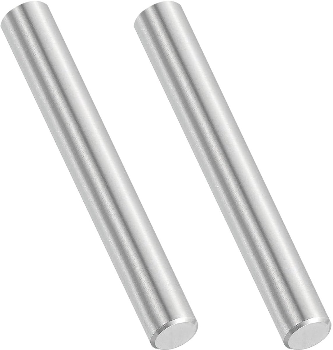 2 stuks pennen in marine-kwaliteit, 316 roestvrij staal, 10 mm x 70 mm, ronde staven van metaal, lineaire rail, massieve stang voor plankhouder, handwerk, doe-het-zelf tandwielen