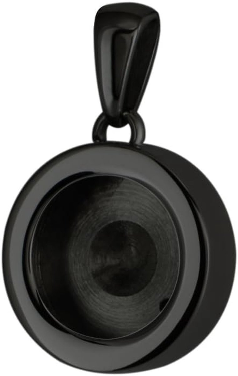 Dames Ketting Hanger van RVS Zwart voor Mini Coins