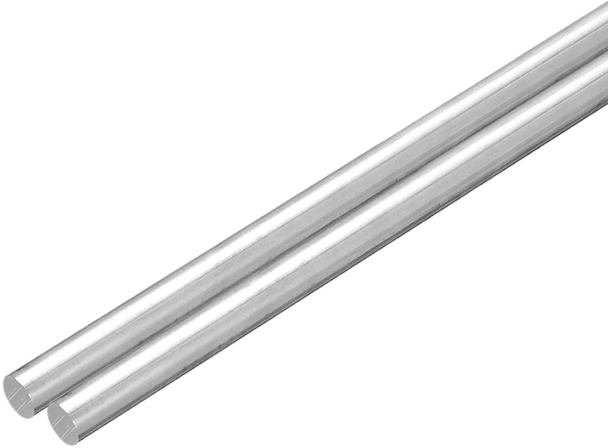 2 stuks 2/5 inch (10 mm) diameter ronde stang van aluminium 15 cm lengte 6061 ronde stang van aluminium voor projecten aanhangers garage
