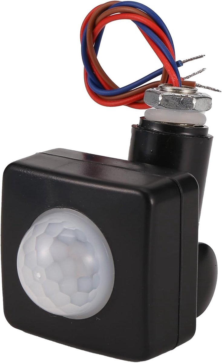 mini-infraroodsensor - 220 V - zwart - bewegingsdetectie tot 8 meter - ShopVlot