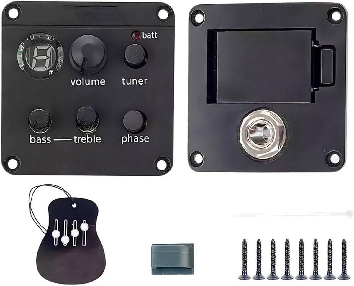 Akoestische gitaar pickup preamp - ISYS+ compatibel - Actieve elektronica - Inclusief tuner - ShopVlot
