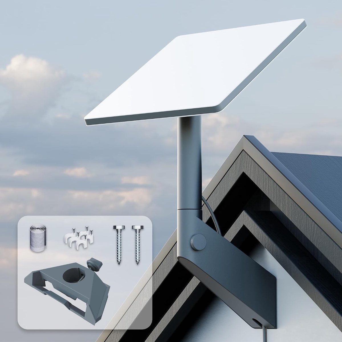 Mini houder 360° draaibaar - STAR LINK Mini muurbeugel - 90° kantelbaar - Beter signaal - ShopVlot
