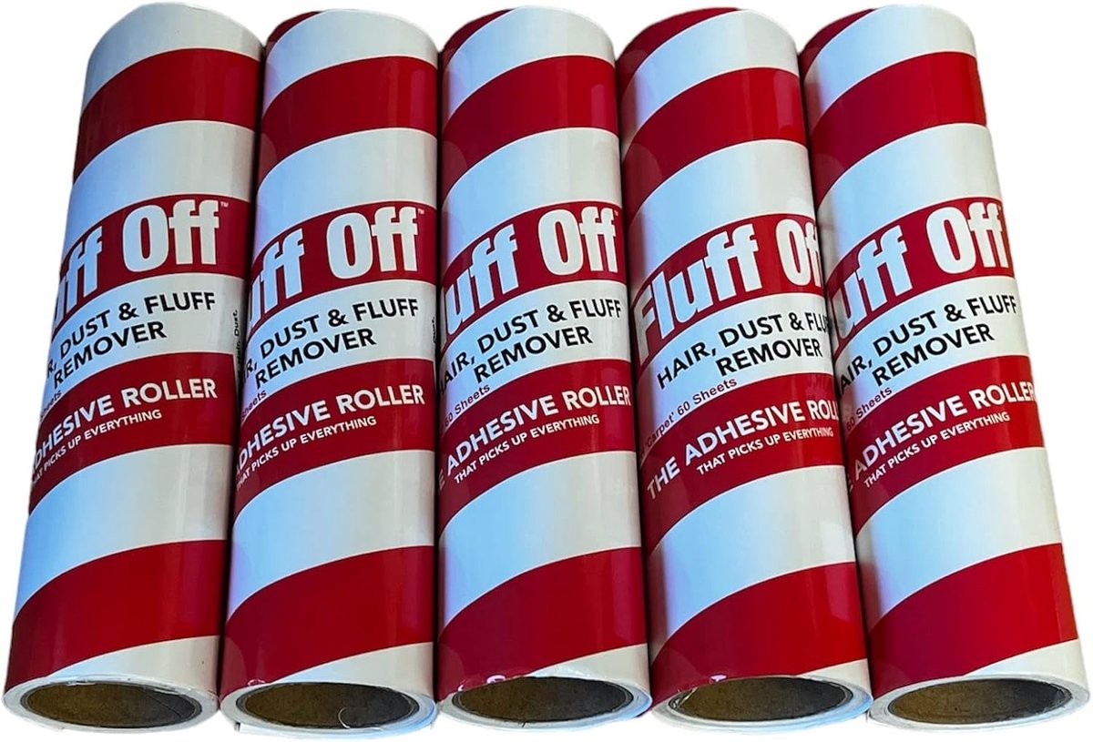 Kleedrol 7" - 60 spiralen per rol - extra sterke plaklaag - ideaal voor dierenharen - ShopVlot