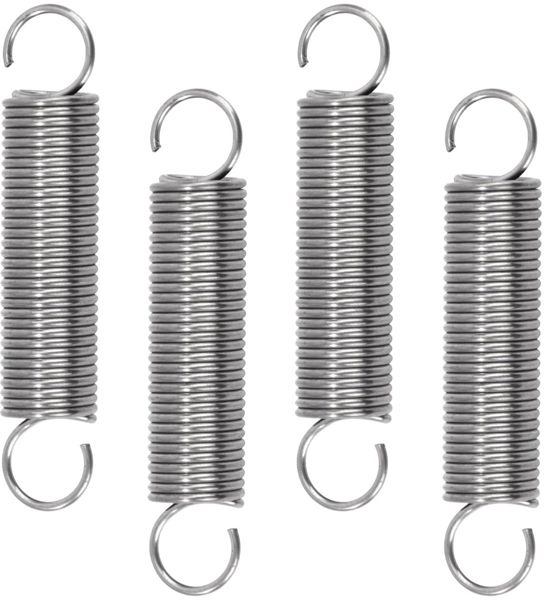 Spanningsveer 50 mm - RVS veer met haken - 1,5 kg kracht - Ideaal voor diverse toepassingen - ShopVlot