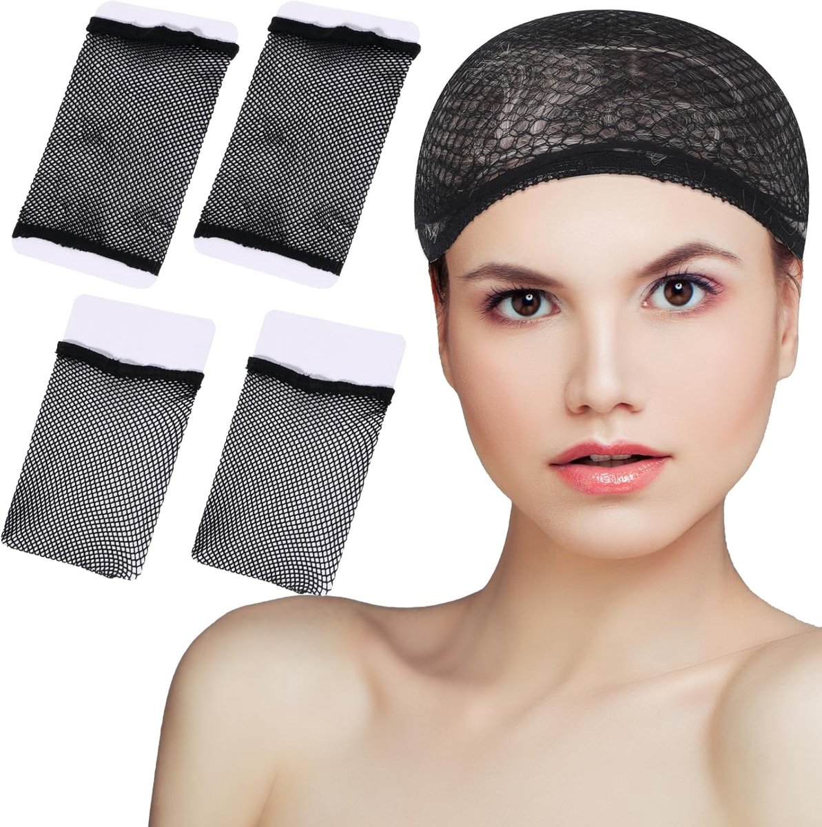 Wigkap Extra Groot - Zacht Nylon - Ademend en Elastisch - Voor Lang en Dik Haar - ShopVlot
