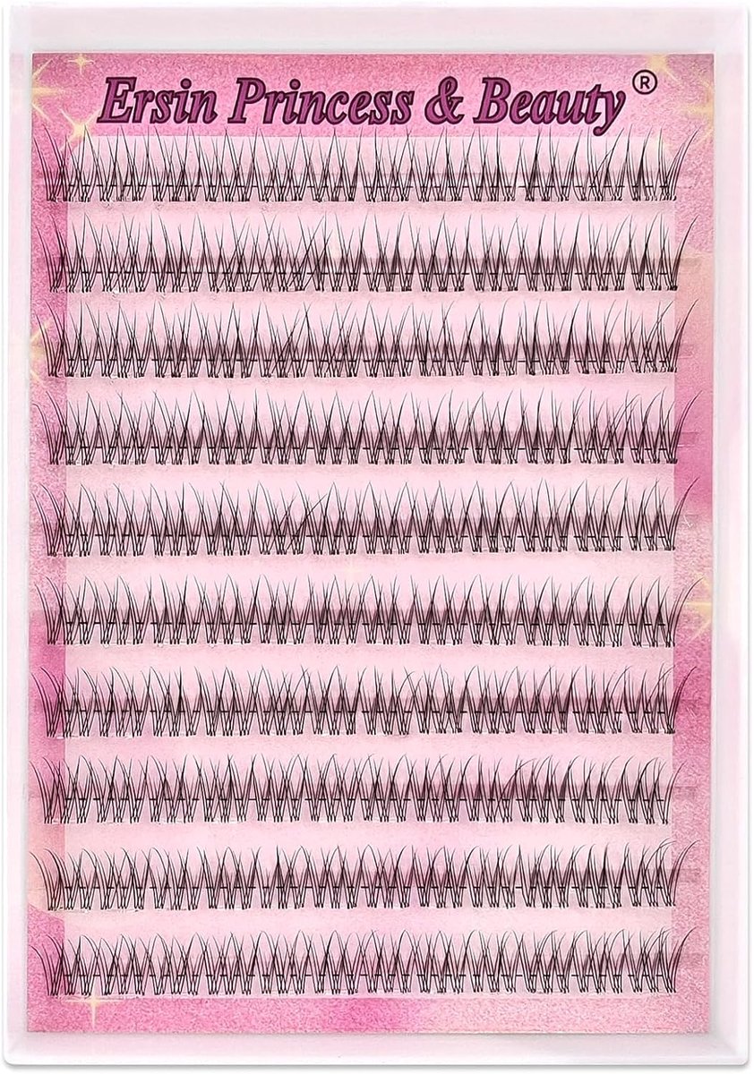 Cluster wimper extensions 120 pluks - C-Curl 8-12 mm - Fluffy look - Eenvoudig aan te brengen - ShopVlot