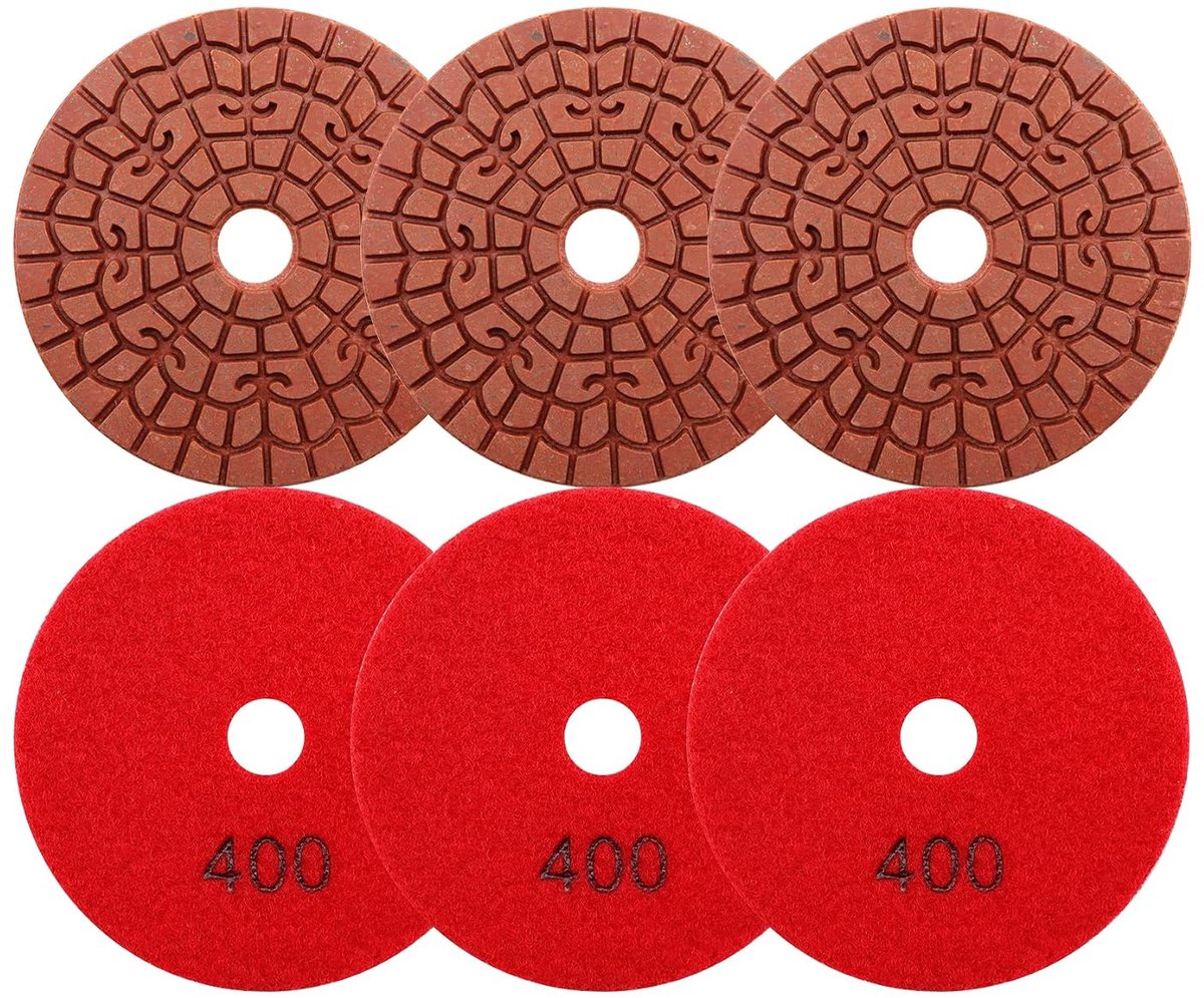 Polijstpads 4" - diamant - #400 - geschikt voor nat en droog gebruik - ShopVlot