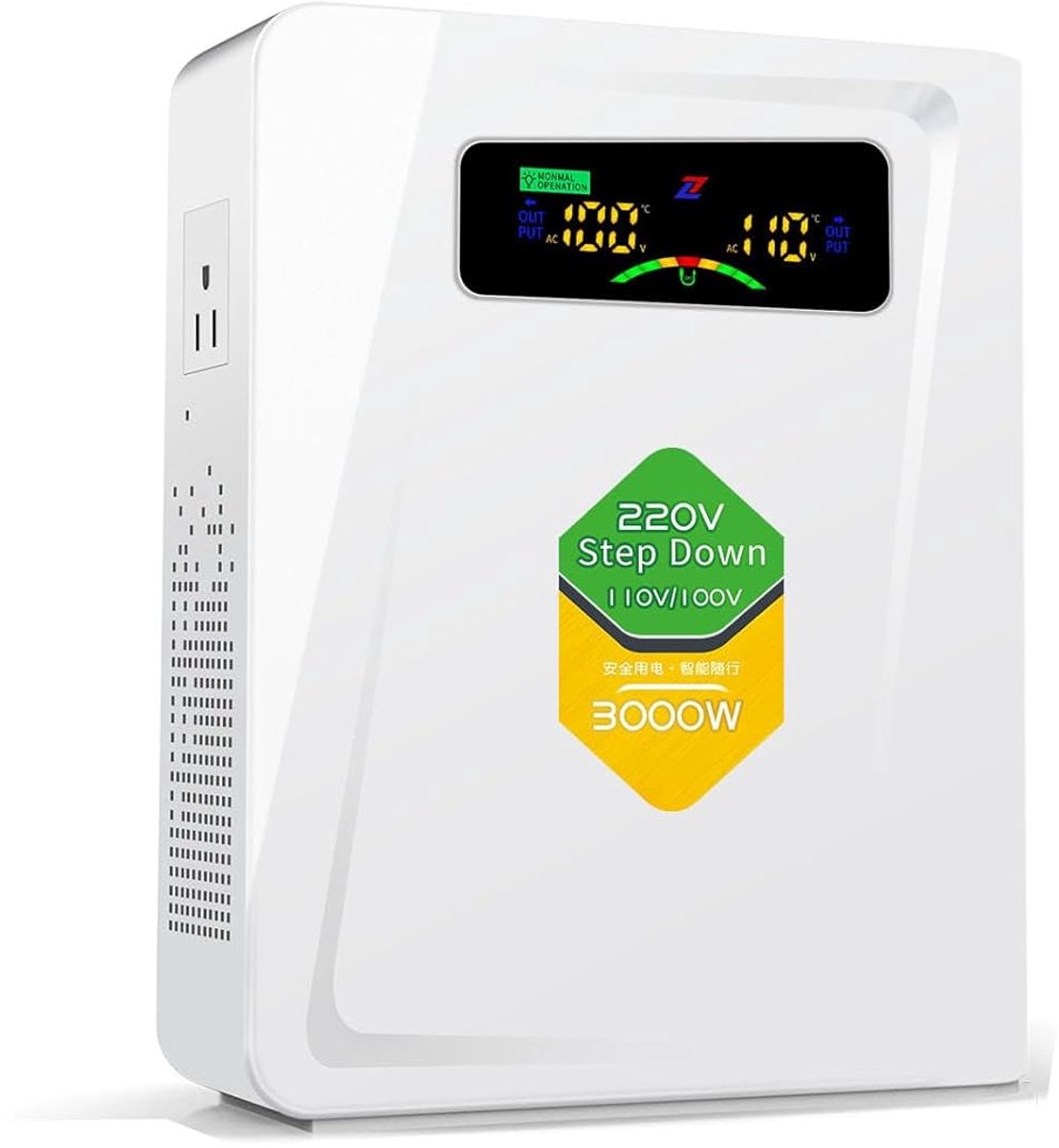 Spanningsomzetter 3000W - 230V naar 110V - Transformator voor Amerikaanse apparaten - Geschikt voor gebruik in Europa - ShopVlot