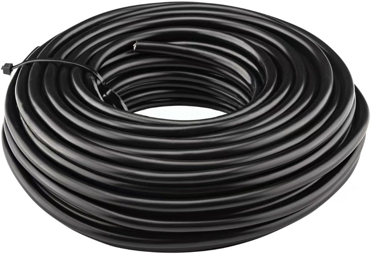 Elektrische kabel 5 x 0.3 mm² - vertind koper - 20 m zwart PVC - ideaal voor keukenapparaten - ShopVlot