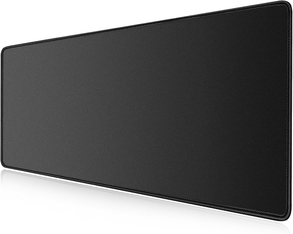 Gaming Muismat XXL 1300 x 500 mm - Zwart - Duurzaam met gestikte randen - Voor precisietracking - ShopVlot