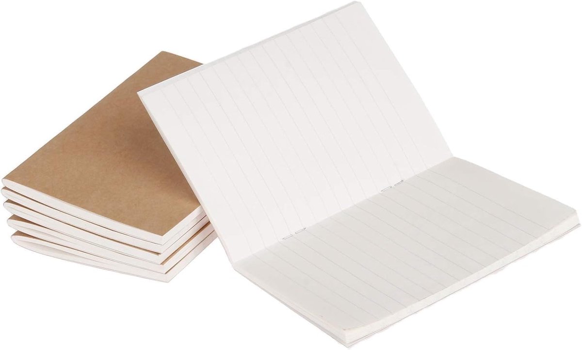 Notitieboekjes Refill 3-Pack - Klein (18.8x10cm) - Gerecycled papier - Perfect voor reizen - ShopVlot