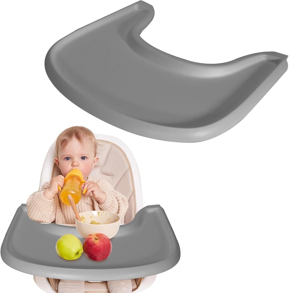 Hoge stoel blad voor Stokke Tripp Trapp - 43x41 cm - hoogwaardig materiaal - eenvoudig te bevestigen - ShopVlot