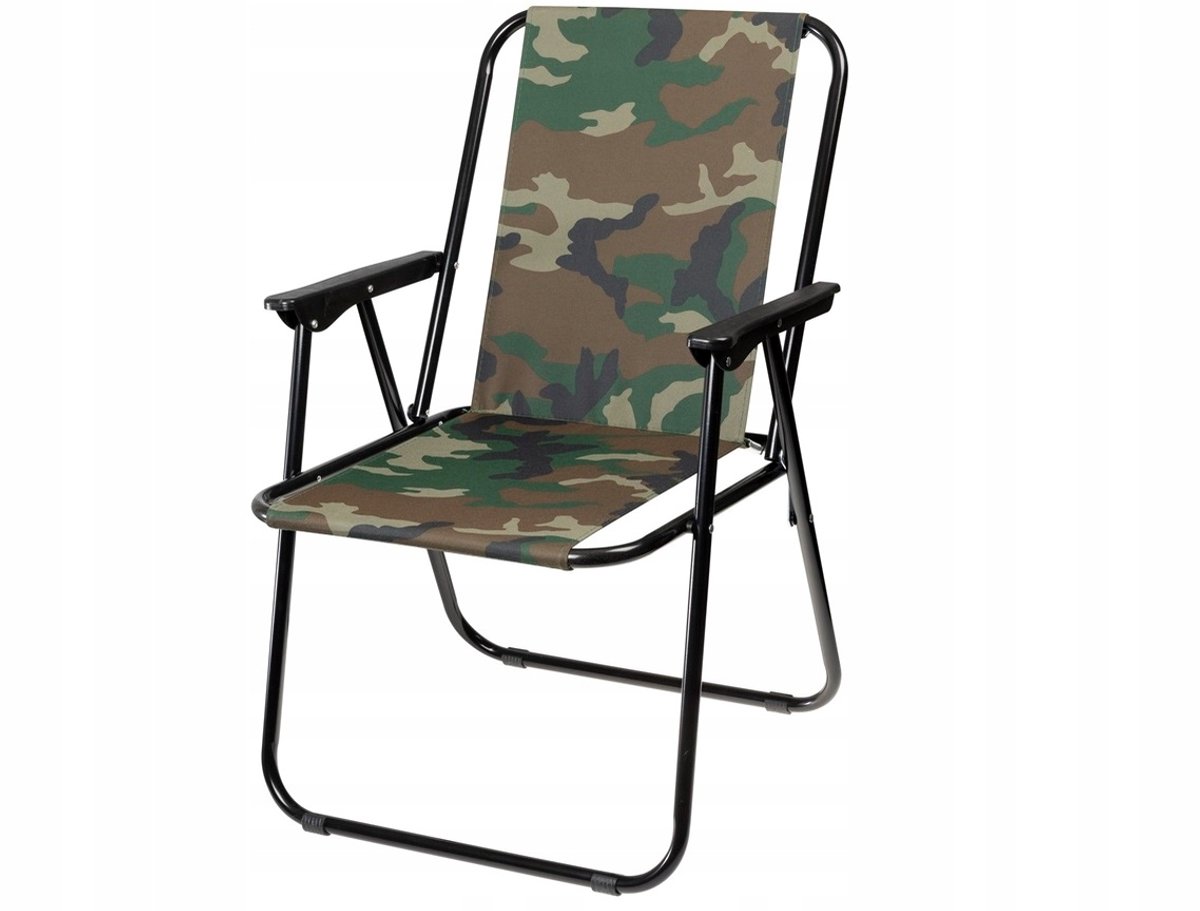 Opvouwbare Kampeerstoel Camouflage - Lichtgewicht & Comfortabel