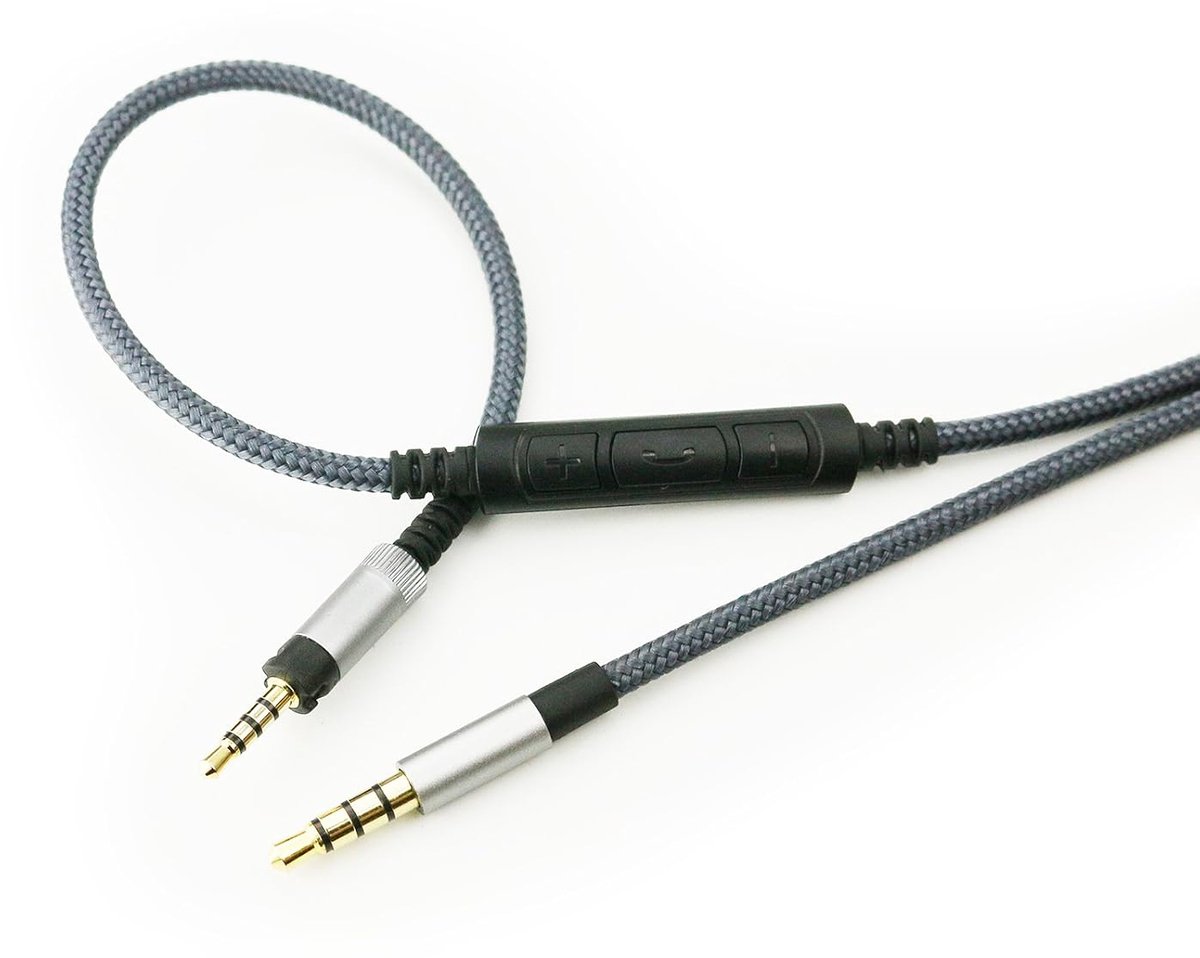 Compatibel met Sennheiser HD4.40, HD4.40 BT, HD4.50, HD4.50 BTNC, HD4.30i, HD4.30G hoofdtelefoon, afstandsbediening volume en microfoon compatibel met Samsung Galaxy Huawei Android