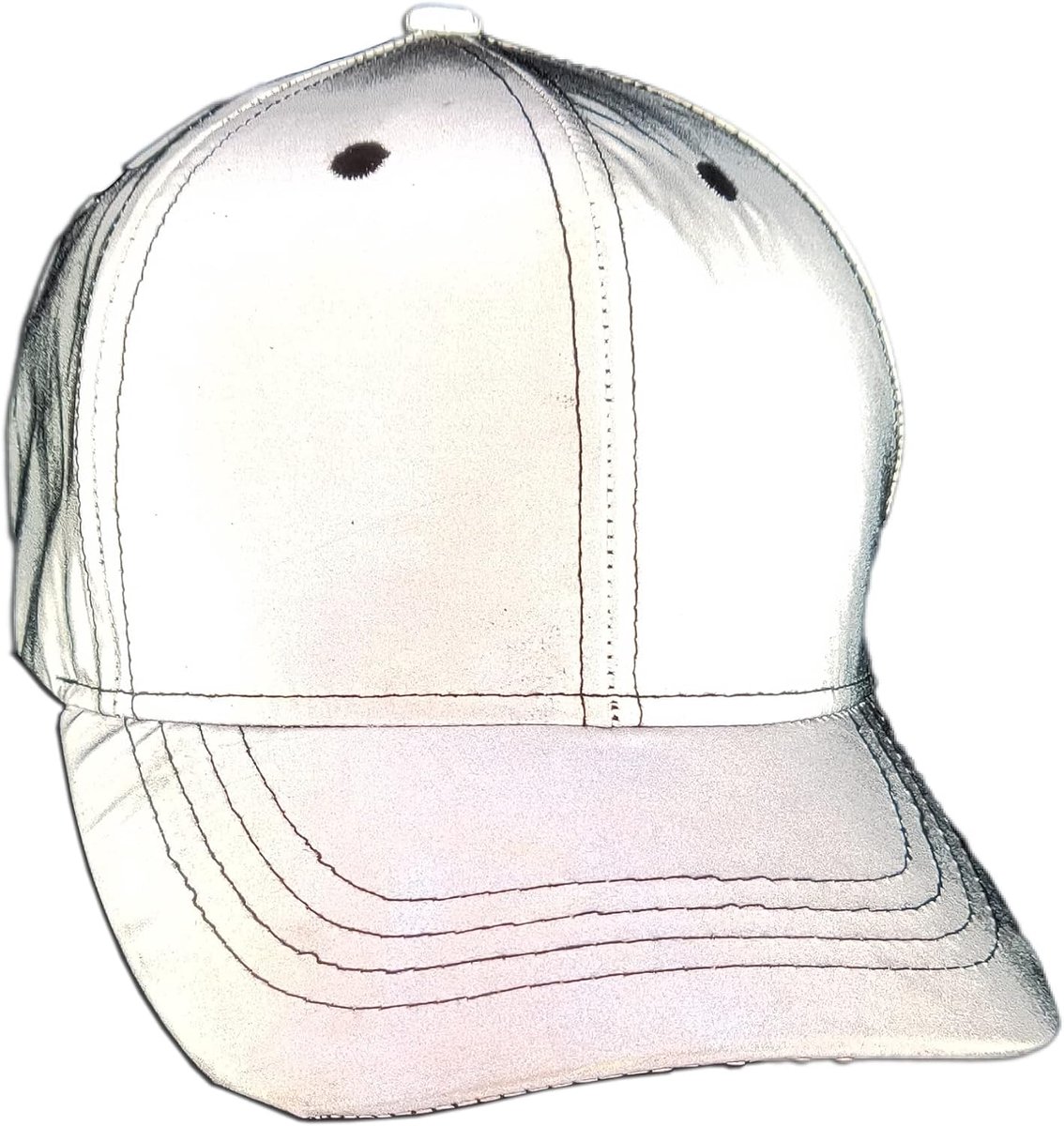Regenboog Reflecterende Baseball Caps Fluorescerende Rave Hoed Glow in the Dark voor Mannen en Vrouwen
