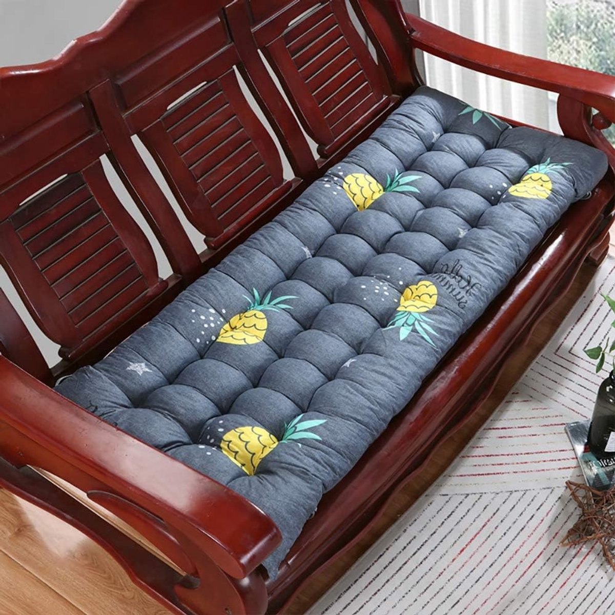 Back Chair Kussen, Schommelbank Kussen, Patio Cushion Non-Slip Chair Pad Voor Garden Patio Pool (Kussen Only),A,48x120cm(19x47in)
