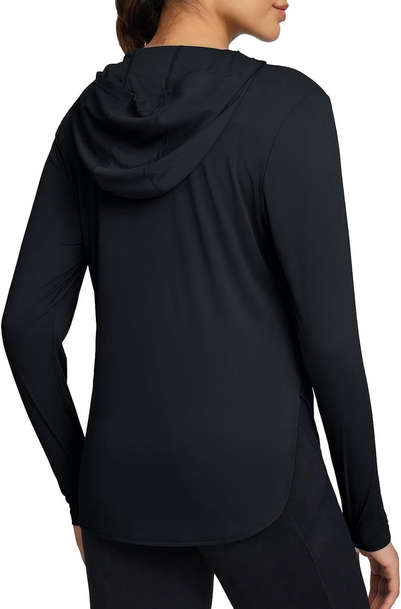 Lange Mouwen Hardloophoodie met UPF 50+ UV Bescherming Sporthoodie Geschikt voor Wandelen Buitenactiviteiten Hardlopen en Vissen