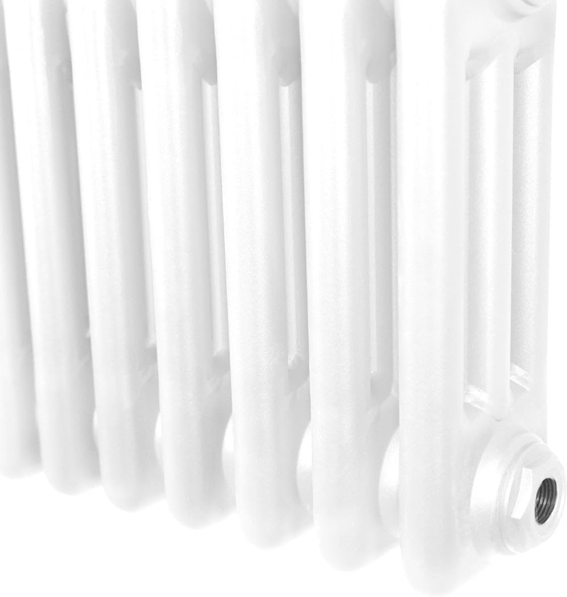 Traditionele 3 Kolom Radiator 1800 x 202mm - Carbon Staal - Verticale Wandmontage - Hoog warmteoutput - SnelShoppen