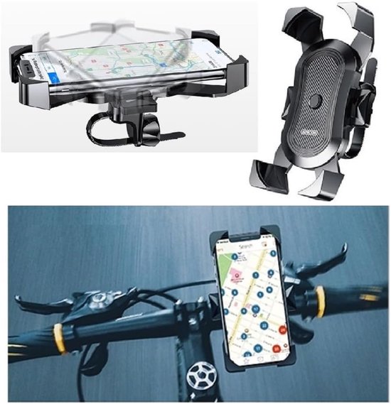 Holder Support voor Bicycle and Motorcycle Handlebars Automatic and Swivel 360º voor GONEX NEX 5 (2020) - Black — afbeelding 3