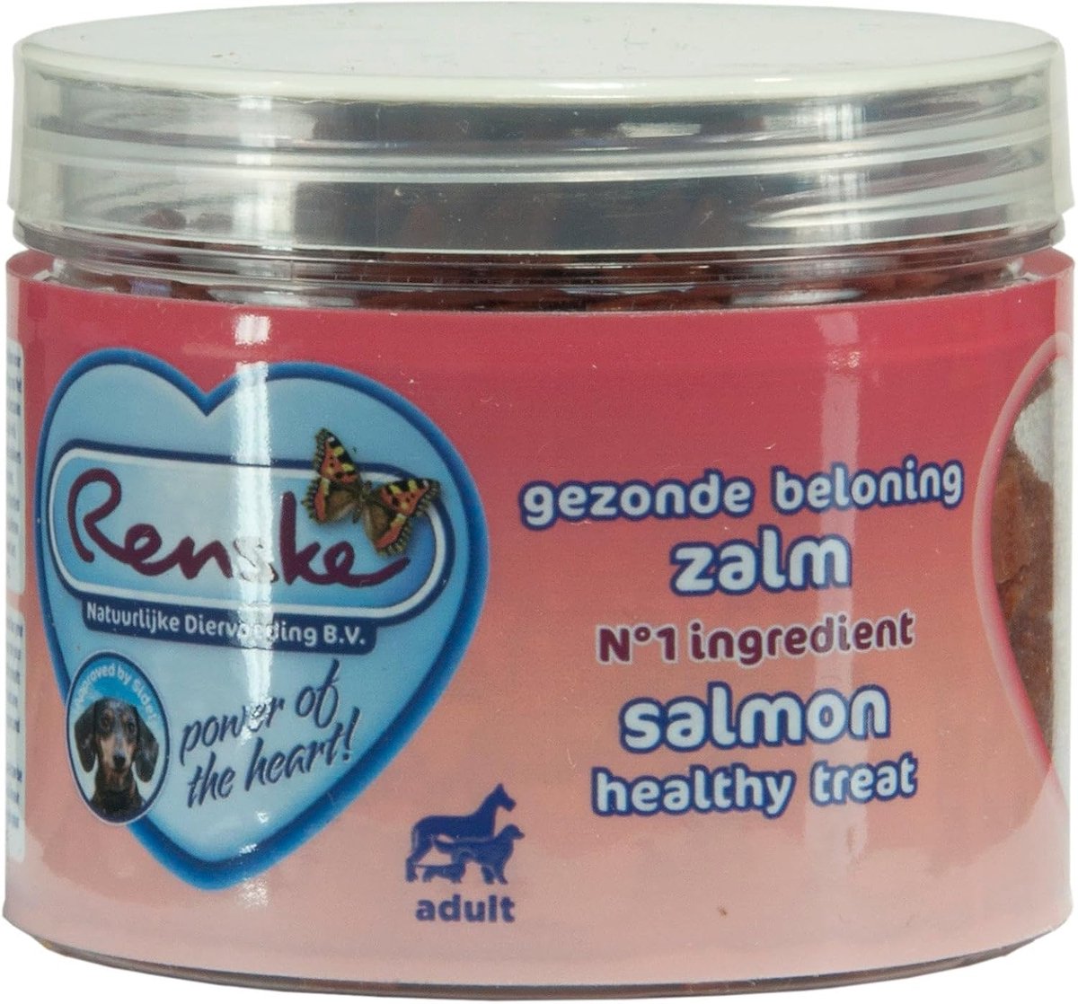 Hondenbeloning mini harten 100 gr - zalm - 86% zalm - 100% natuurlijk - SnelShoppen