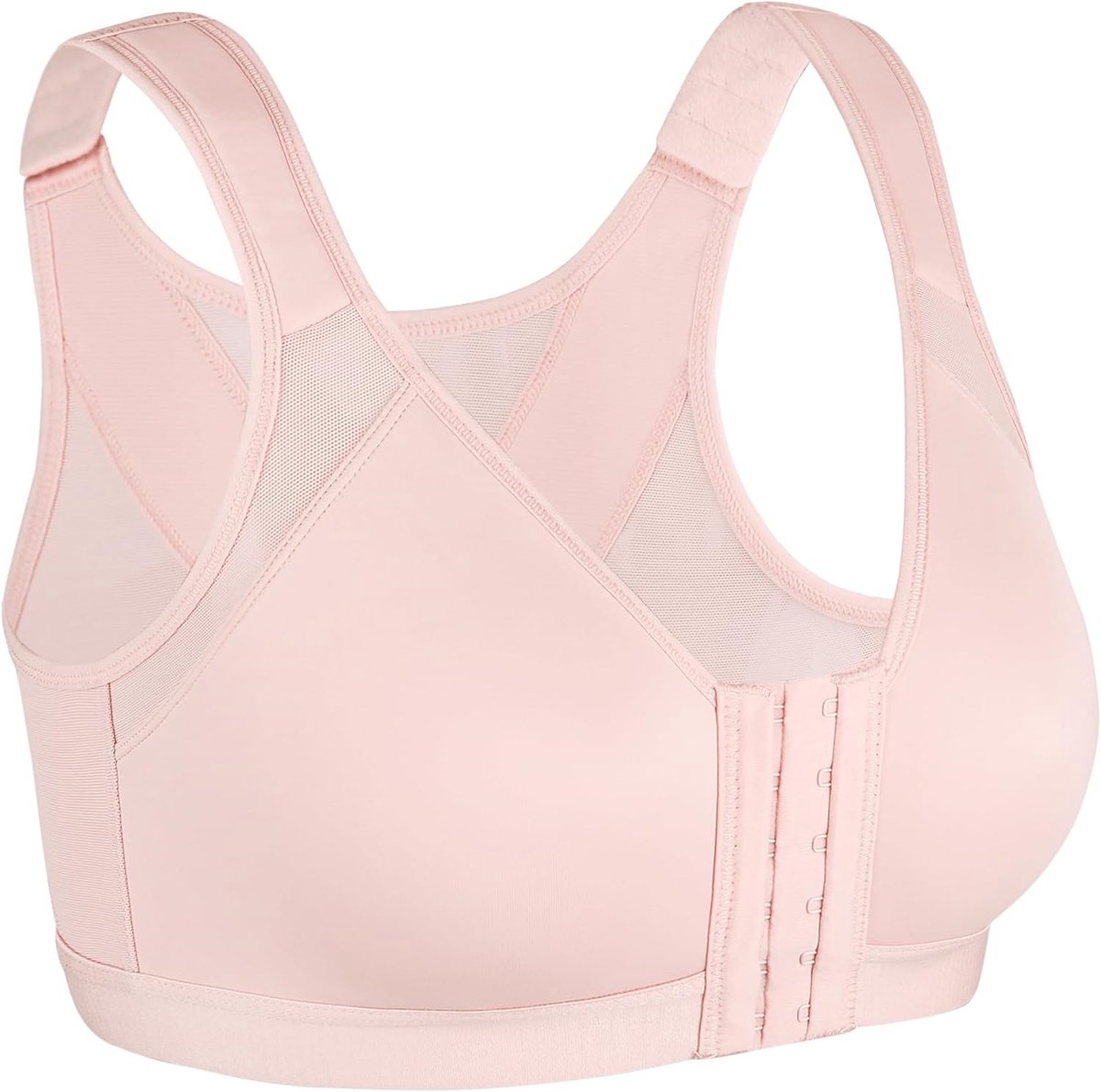 Minimizer-beha met volledig cup voor dames, comfortabel, zonder beugel, grote maten | Naadloze ongevoerde cup, omhulde beugel, converteerbare bandjes, glad rugvet, antislip zijde, grote maten, voor grote borsten