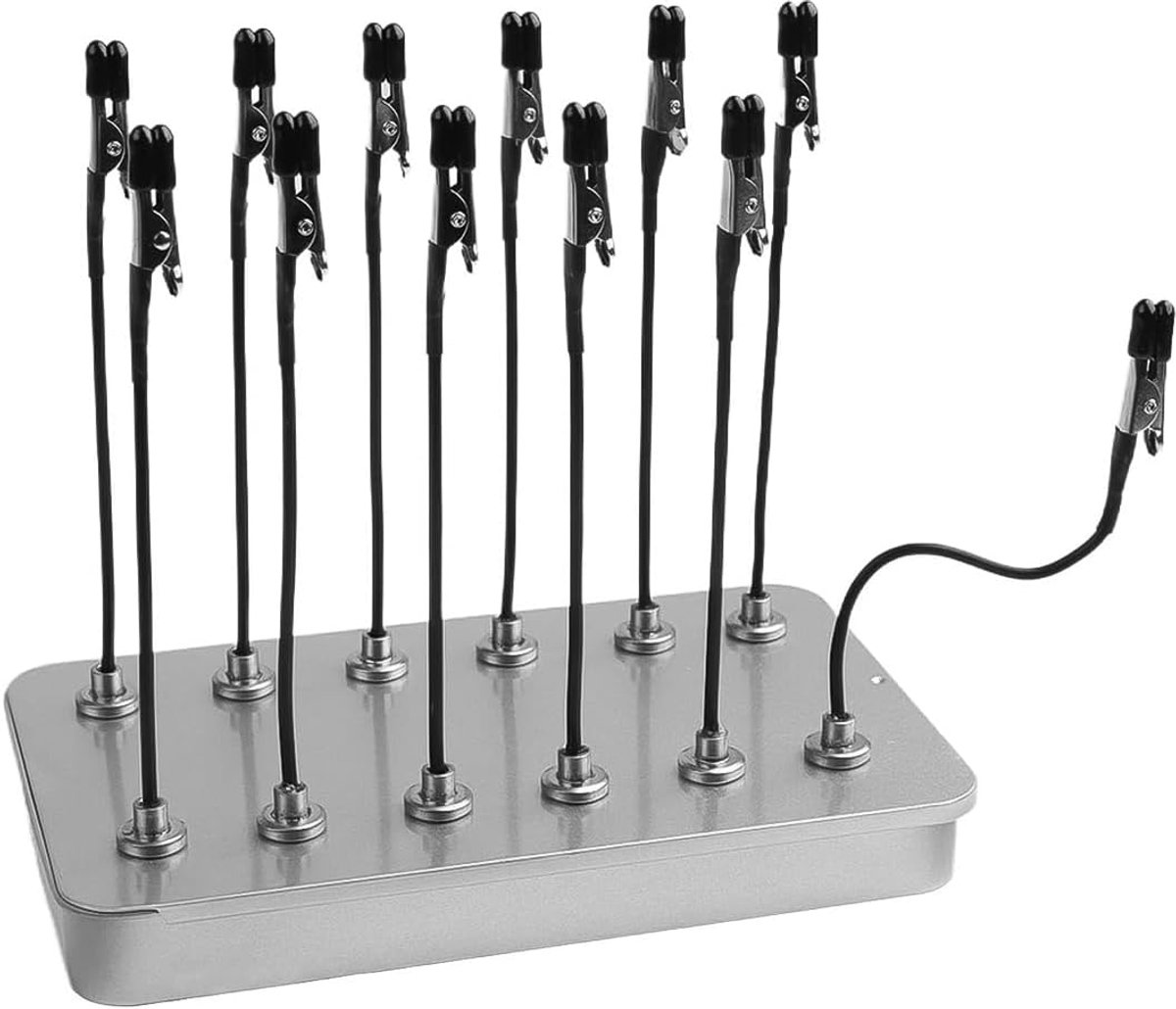 Metalen spuitverfklem met magneetvoet Alligatorklem geschikt voor airbrushspuiten en modelspuitverven Verfstandaardvoetbeugel buigzaam