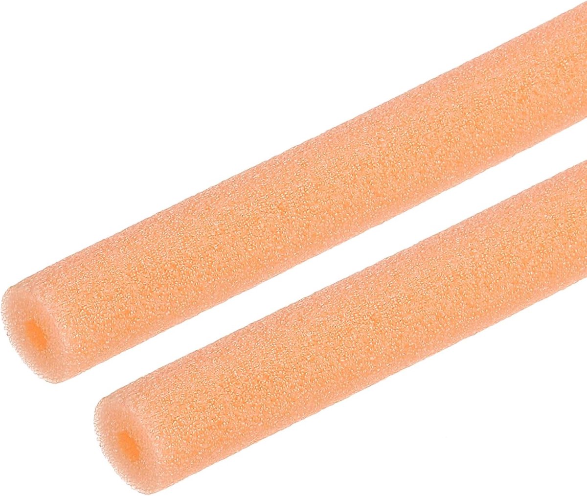 Isolatieschuimslang voor buizen 1/5 inch ID, 0,59 inch, OD-wikkeling, buisstang, lengte 10 m, warmte-isolatie voor warmwatergreep/bescherming, oranje, 2 stuks