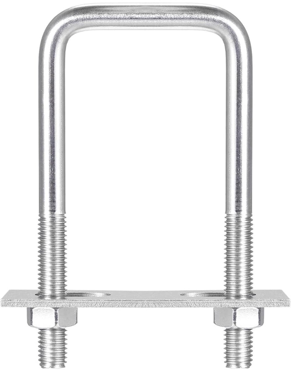U-bouten 52 mm binnenbreedte 120 mm lengte M10 304 roestvrij staal U klemschroef met moer en plaat voor boottrailer